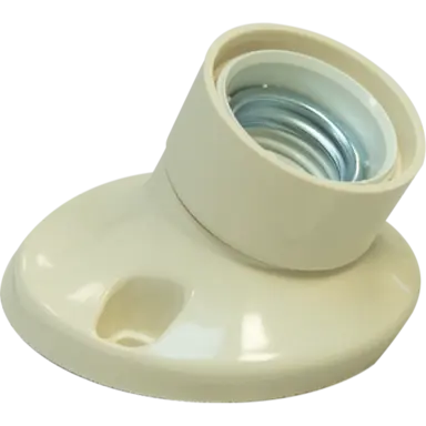 Corodex 2230538WI plafondlamphouder schuin E27 creme