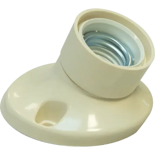 Corodex 2230538WI plafondlamphouder schuin E27 creme