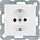 Berker 47438989 wandcontactdoos randaarde met klauwbevestiging S1/B3/B7 wit glans
