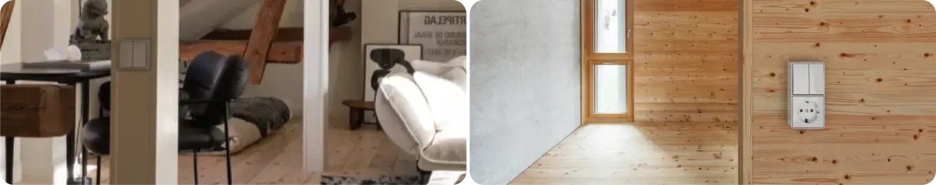 Busch-Jaeger Balance AP opbouw schakelmateriaal in sfeerbeelden