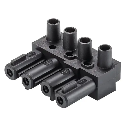 Wieland 92.041.3253.1 GST18 connector female 20A 4-polig zwart