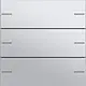 Gira 575326 wippenset 3-voudig Tastsensor 4.55 aluminium mat