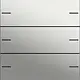 Gira 5753600 wippenset 3-voudig Tastsensor 4.55 edelstaal