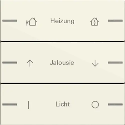 Gira 576301 wippenset 3-voudig individueel Tastsensor 4.55 creme glans