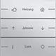 Gira 576326 wippenset 3-voudig individueel Tastsensor 4.55 aluminium mat