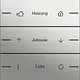 Gira 5763600 wippenset 3-voudig individueel Tastsensor 4.55 edelstaal
