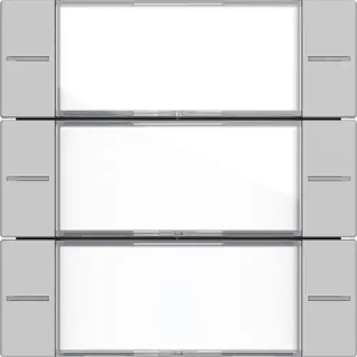 Gira 5773015 wippenset 3-voudig tekstkader Tastsensor 4.55 grijs mat