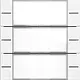 Gira 577327 wippenset 3-voudig tekstkader Tastsensor 4.55 wit mat