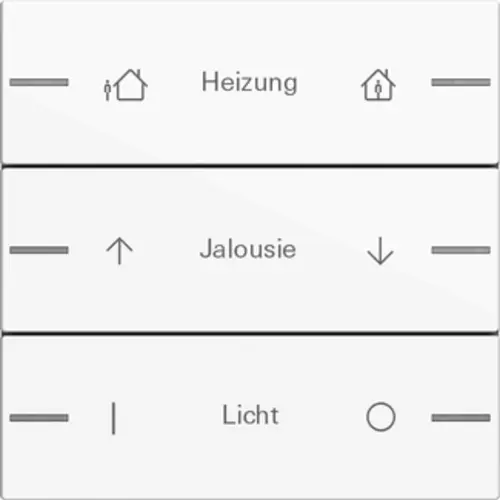 Gira 576303 wippenset 3-voudig individueel Tastsensor 4.55 wit glans