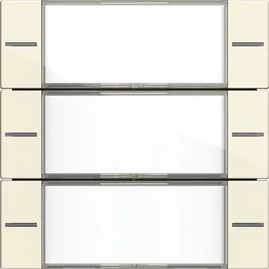 Gira 577301 wippenset 3-voudig tekstkader Tastsensor 4.55 creme glans