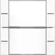 Gira 577203 wippenset 2-voudig tekstkader Tastsensor 4.55 wit glans