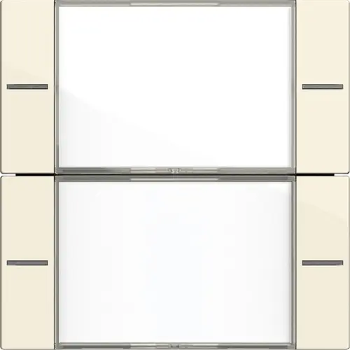 Gira 577201 wippenset 2-voudig tekstkader Tastsensor 4.55 creme glans