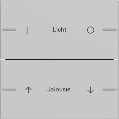 Gira 5762015 wippenset 2-voudig individueel Tastsensor 4.55 grijs mat