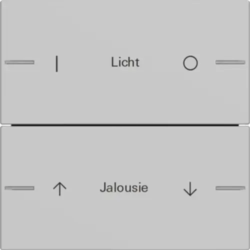 Gira 5762015 wippenset 2-voudig individueel Tastsensor 4.55 grijs mat
