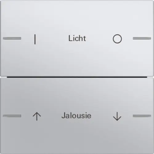 Gira 576226 wippenset 2-voudig individueel Tastsensor 4.55 aluminium mat