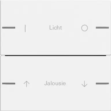 Gira 576227 wippenset 2-voudig individueel Tastsensor 4.55 wit mat