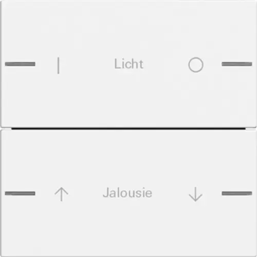 Gira 576227 wippenset 2-voudig individueel Tastsensor 4.55 wit mat