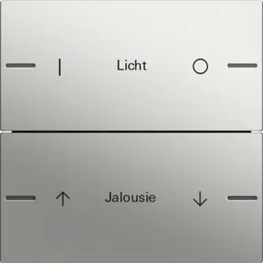 Gira 5762600 wippenset 2-voudig individueel Tastsensor 4.55 edelstaal