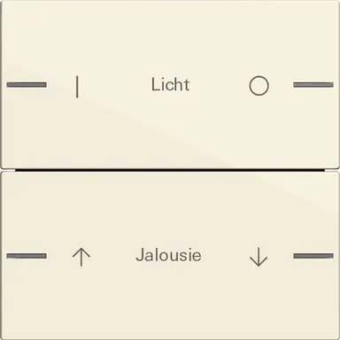 Gira 576201 wippenset 2-voudig individueel Tastsensor 4.55 creme glans