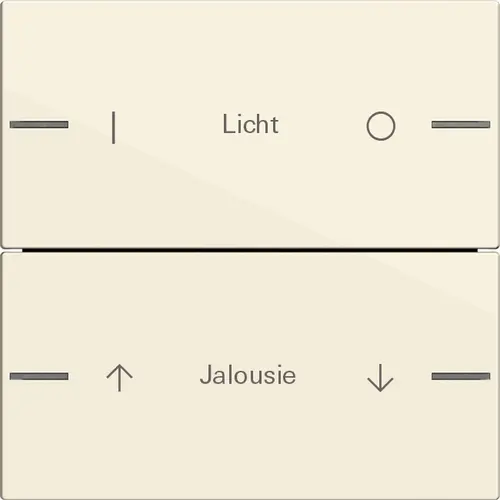 Gira 576201 wippenset 2-voudig individueel Tastsensor 4.55 creme glans