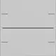 Gira 5752015 wippenset 2-voudig Tastsensor 4.55 grijs mat