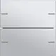 Gira 575226 wippenset 2-voudig Tastsensor 4.55 aluminium mat