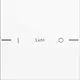 Gira 576103 wippenset 1-voudig individueel Tastsensor 4.55 wit glans