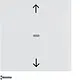 Berker 85241189 drukknop voor elektronische jaloeziebediening S1/B3/B7 wit glans