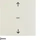 Berker 85241182 drukknop voor elektronische jaloeziebediening S1/B3/B7 creme glans