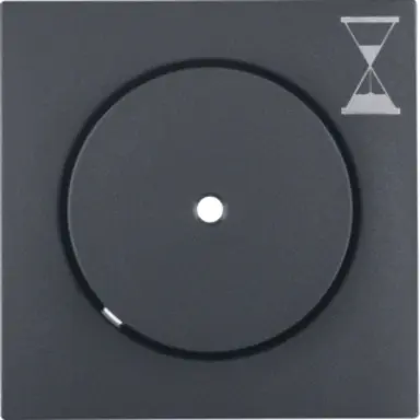 Berker 16741606 drukknop met controlevenster en zandlopersymbool voor tijdschakelaar S1/B3/B7 antraciet mat