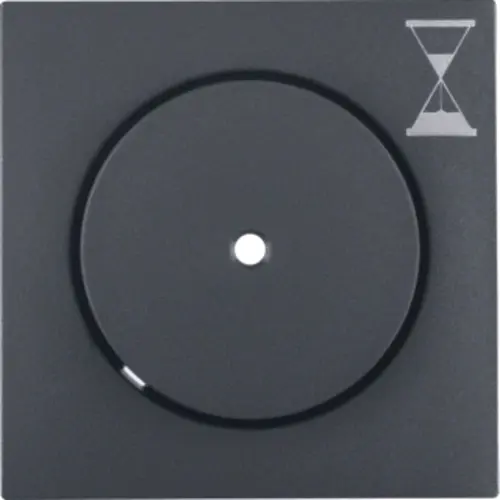 Berker 16741606 drukknop met controlevenster en zandlopersymbool voor tijdschakelaar S1/B3/B7 antraciet mat