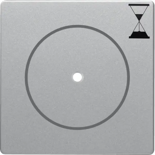 Berker 16746084 drukknop met controlevenster en zandlopersymbool voor tijdschakelaar Q1/Q3/Q7 aluminium