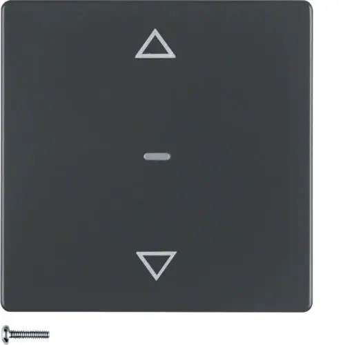 Berker 85241126 drukknop voor elektronische jaloeziebediening Q1/Q3/Q7 antraciet