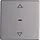 Berker 85241124 drukknop voor elektronische jaloeziebediening Q1/Q3/Q7 aluminium