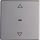 Berker 85241124 drukknop voor elektronische jaloeziebediening Q1/Q3/Q7 aluminium