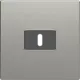 Busch-Jaeger 6479-866 centraalplaat USB-C Pure Stainless Steel