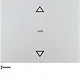 Berker 85241177 drukknop voor elektronische jaloeziebediening K5 aluminium