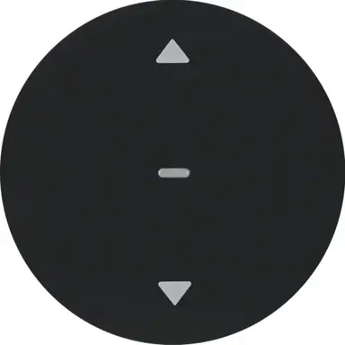 Berker 85241131 drukknop voor elektronische jaloeziebediening R1/R3/R8 zwart