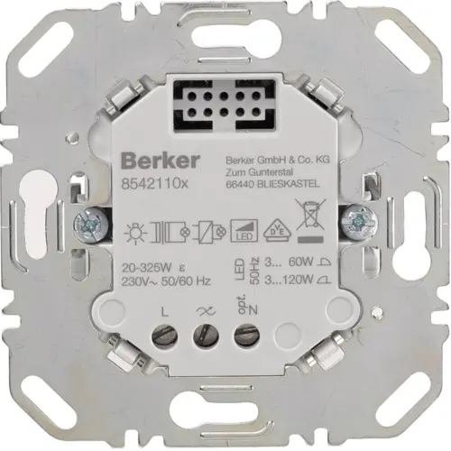 Berker 85421100 1-voudige tastdimmer standaard 3-120 W
