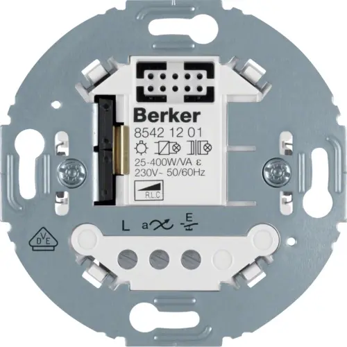 Berker 85421201 ronde 1-voudige tastdimmer comfort 3-250 W