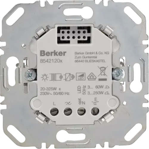 Berker 85421200 1-voudige tastdimmer comfort 3-250 W