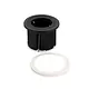 Bachmann 926.000 Pix rond inbouwstopcontact RA met 0,2 m kabel en Wieland GST18i3-stekker zwart/wit