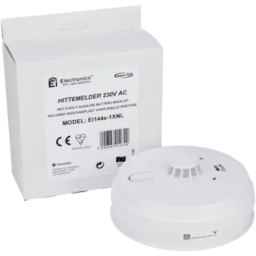 Ei EI144E hittemelder 230V met 9V back-up batterij