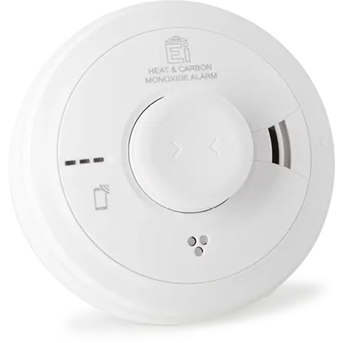 Ei EI3028 multi-sensormelder hitte en CO 230V met oplaadbare back-up batterij