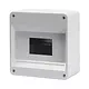 Gewiss GW40026 kunststof opbouwkast leeg 180x180x95mm din-rail zonder deur 8 modules IP40 grijs