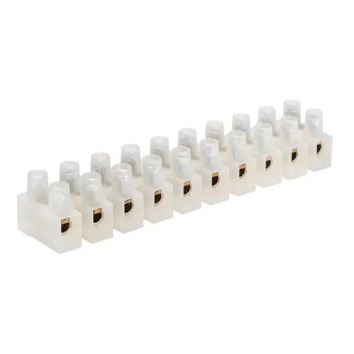 Wieland 21.311.1253.0 kroonsteen 4mm² 12-polig wit draadbescherming