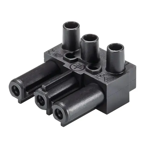 Wieland 92.031.3258.1 GST18 contrastekker female 20A 3-polig zwart