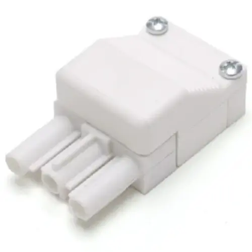 Wieland 93.932.3350.0 GST18i3 connector stekker male 3-polig 250V 16A IP20 halogeenvrij wit
