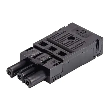 Wieland 92.933.0053.1 GST18I3 connector contrastekker female 3-polig 250V 20A IP40 halogeenvrij zwart