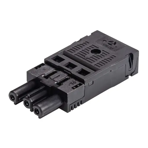 Wieland 92.933.0053.1 GST18I3 connector contrastekker female 3-polig 250V 20A IP40 halogeenvrij zwart